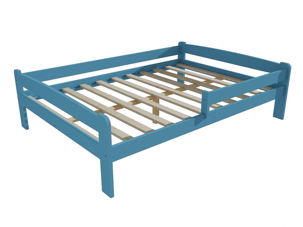eoshop Detská posteľ so zábranou VMK009C KIDS (Rozmer: 140 x 200 cm, Farba dreva: farba modrá)